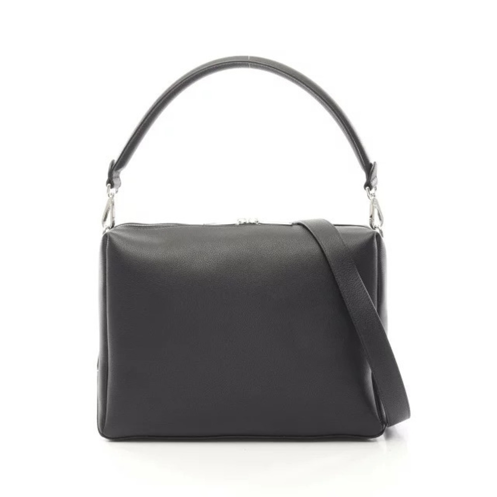 Fendi Louis Vuitton Shoulder Bag Leather Black